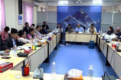 पूर्वाधार विकास समितिको बैठकमा सुनकोशी मरिन डाइभर्सनको कार्य प्रगतीबारे छलफल